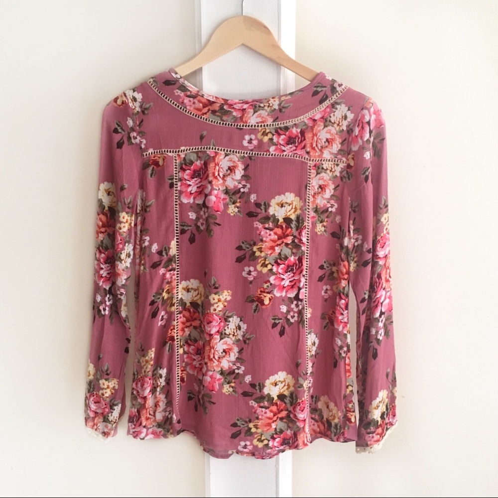 Pink Floral Top - Picture 2 of 2